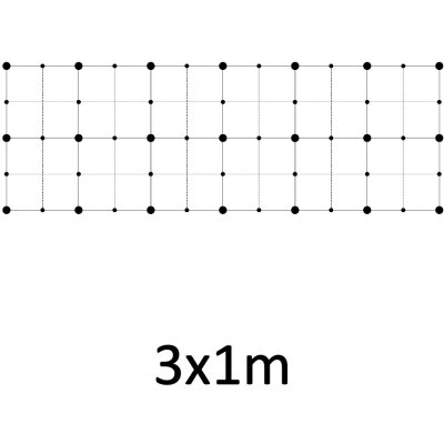 Montážní sada pro zelenou stěnu - nerez, rozměr 3x1m. Set obsahuje: EB1-GW01 (21ks), PVC-LA4 (36ks), EB2-LA4 (35m), EB1-GW04 (32ks) – Zbozi.Blesk.cz