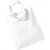 Nákupní taška a košík Westford Mill Bavlněná mini taška WM104 White 26x32,5 cm