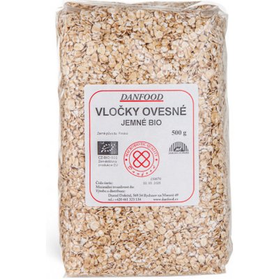 Danfood BIO ovesné vločky jemné 500 g – Hledejceny.cz