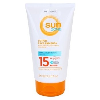 Oriflame Sun Zone opalovací mléko na obličej a tělo SPF15 150 ml