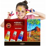 Koh-i-noor akrylové barvy 6 ks x 16 ml 162701 – Sleviste.cz