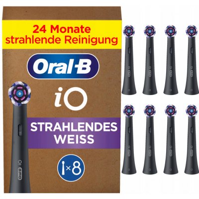 Oral-B iO Radiant White Black 8 ks – Zboží Mobilmania