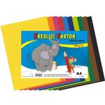 Kreslící karton A4 mix barev - 10 listů – Zboží Dáma