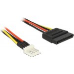 Delock napájecí kabel SATA 15 pin samec > 4 pin floppy samec 24 cm - 83877 – Hledejceny.cz