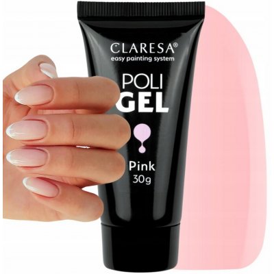 Claresa Poli gel akryložel Pro prodlužování nehtů Tpo Free pink 30 g – Zboží Dáma