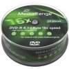 8 cm DVD médium MediaRange DVD-R 4,7GB 16x, cakebox, 25ks (MR403)