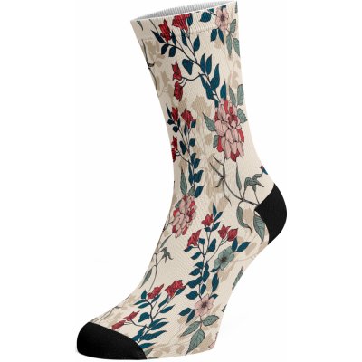 Walkee barevné ponožky Flowee Bílá – Zboží Mobilmania