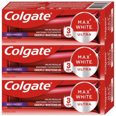 Colgate Max White Ultra Protect 3 × 50 ml – Zboží Mobilmania
