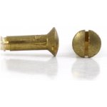 Vrut do dřeva mosazný, čočková hlava - 3.5x25 – Zboží Mobilmania