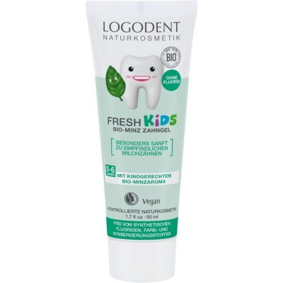 Logona Logodent Fresh Kids Zubní gel Bio Máta 50 ml