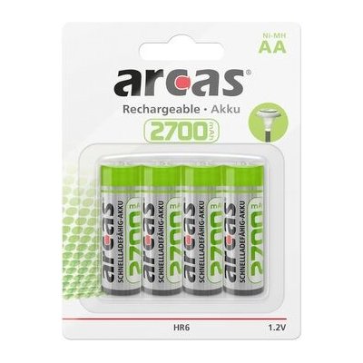 Arcas NI-MH AA 2700mAh 4ks 17727406 – Zbozi.Blesk.cz