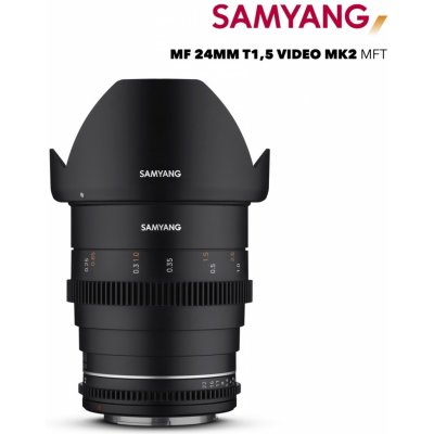 Samyang 24mm f/1.5 VDSLR MK2 MFT