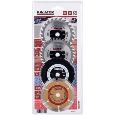 KREATOR KRT090101 - Sada kotoučů 89mm pro ponorné pily 4ks