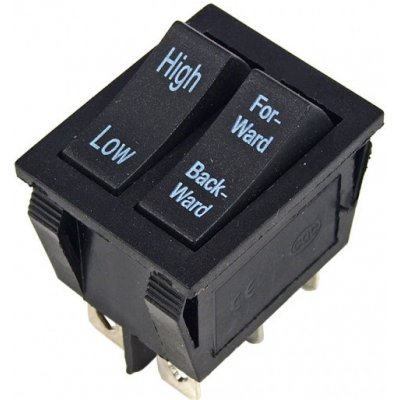 andos Přepínač dvoupólový - přepínání směru vpřed/vzad a pomalé/rychlé jízdy, 6 pin, PREP26 – Zboží Dáma