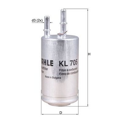 Palivový filtr MAHLE KL 705 (KL705) – Zboží Mobilmania