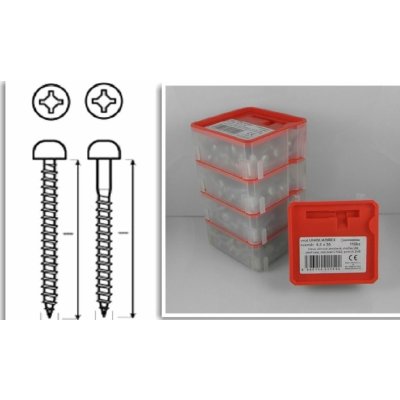 Deskovrut 5,0 x 50 UQ ZnB PAN Q - box 75ks – Sleviste.cz