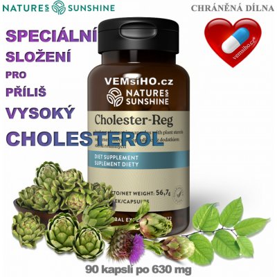 Nature’s Sunshine Cholester-Reg 90 kapslí po 470 mg – Hledejceny.cz