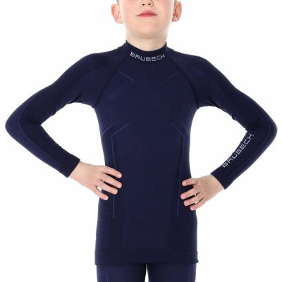 juniorsKÉ TERMO PRÁDLO MERINO WOOL LS13680-GRANAT BRUBECK – Zboží Mobilmania