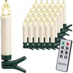 monzana® Sada 30 LED vánočních svíček | bílé – Hledejceny.cz