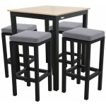 Doppler gastro barová souprava 4+1 EXPERT WOOD antracit – Hledejceny.cz