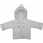 kojenecký vyteplený svetr/kabátek s kapucí bílá – Zbozi.Blesk.cz