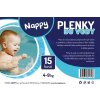 Plenky NAPPY Zapínací pleny do vody 4-9 kg 15 ks