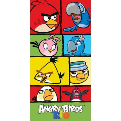 Carbotex Osuška Angry Birds 140 x 70 cm – Hledejceny.cz