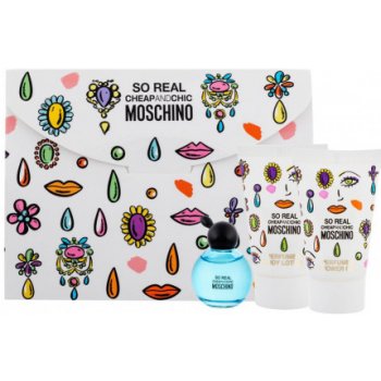 Moschino Cheap & Chic Chic Petals EDT 4,9 ml + sprchový gel 25 ml + tělové mléko 25 ml dárková sada