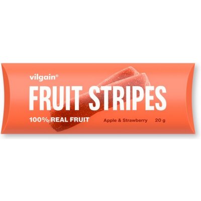 Vilgain Fruit Stripes Jablko & jahoda 20 g – Sleviste.cz