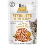 Brit Care Cat Fillets in Gravy Sterilized Salmon&Tuna 85 g – Hledejceny.cz