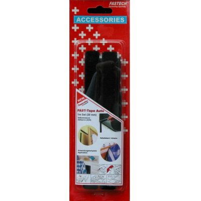 FASTECH® 909-330C pásek se suchým zipem, zalepení hotmelt , háčková a flaušová část, (d x š) 1000 mm x 20 mm, černá, 1 p – Hledejceny.cz