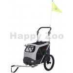 Trixie Vozík za kolo s funkcí rychlého skládání šedý 63 x 95 x 90 /132 cm – Zboží Mobilmania