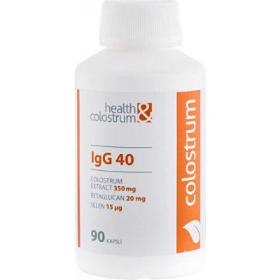 Health & Colostrum colostrum IgG 40 350 mg betaglucan a selen 90 kapslí
