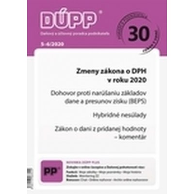 DUPP 5-6/2020 Zmeny zákona o DPH v roku 2020