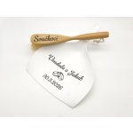 D decor svatební smetáček s lopatkou Prsteny – Zbozi.Blesk.cz