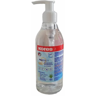 Kores dezinfekční gel na ruce s parfemací aloe s pumpičkou 250 ml
