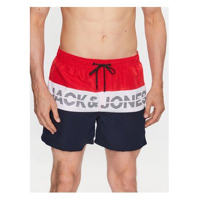 Jack&Jones plavecké šortky 12227260 červené
