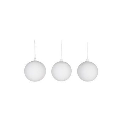Porcelánová dekorace Baubles White set 3 ks Garden Trading – Zboží Mobilmania