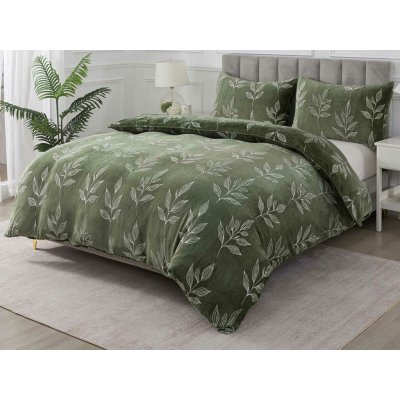 XPOSE Mikroplyšové povlečení ROSTLINY Exclusive 140x200 70x90 – Hledejceny.cz