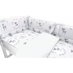 Baby Nellys 3-dílná sada Mantinel s povlečením Koloušek tečky tm. máta 135 x 100 cm – Zboží Dáma