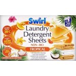 Swirl rozpustné papírky s pracím přípravkem pro univerzální praní vůní Tropical 20 ks – HobbyKompas.cz