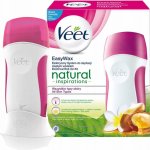 Veet EasyWax ohřívač vosku + vosková náplň 50 ml + depilační pásky 12 ks + Perfect Finish jemné čisticí ubrousky 4 ks + stojan dárková sada – Sleviste.cz