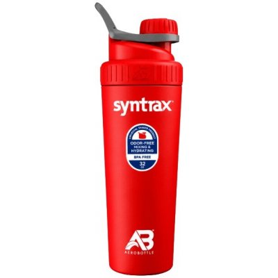 Syntrax Láhev Aerobottle Nerezová 900 ml - červená – Hledejceny.cz