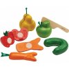 Příslušenství k dětským kuchyňkám PlanToys PT3495 křivé ovoce a zelenina