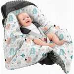 BabyUniverse Minky zavinovačka na autosedačku s kapucí spacáček zavinovačka – Hledejceny.cz