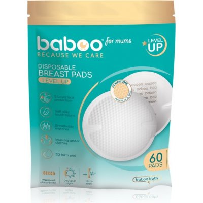 Baboo Disposable Breast Pads jednorázové vložky do podprsenky 60 ks – Sleviste.cz