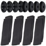 AMiO AM03237 Sada potahů na bezpečnostní pásy černé 2ks | Zboží Auto