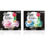 Tommee Tippee šidítko latex ortodontické Basic světle modrá 2 ks – Zboží Dáma