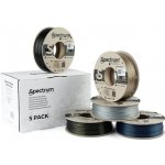 Spectrum PLA Glitter, 1,75mm, 5x250g mix Aurora Gold, Volcano Grey, Silver Meta – Zboží Živě