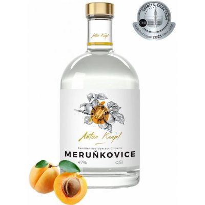 Anton Kaapl Meruňkovice 47% 0,5 l (holá láhev) – Zboží Dáma